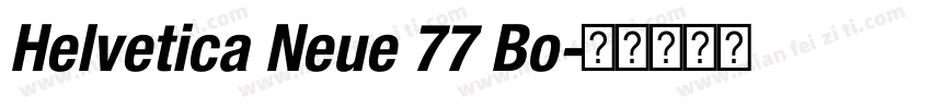 Helvetica Neue 77 Bo字体转换